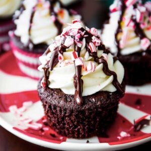 COCOA PEPPERMINT CUPCAKES